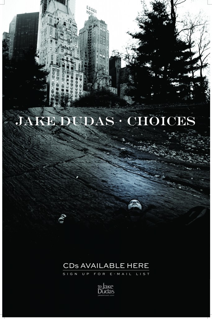 Jake-Dudas-public-show-Choices-CD-singer-songwriter-Toronto-horizontal-poster